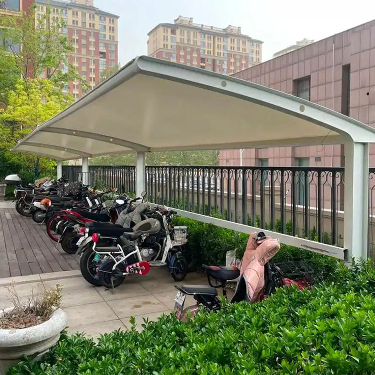 华池县膜结构电动车棚